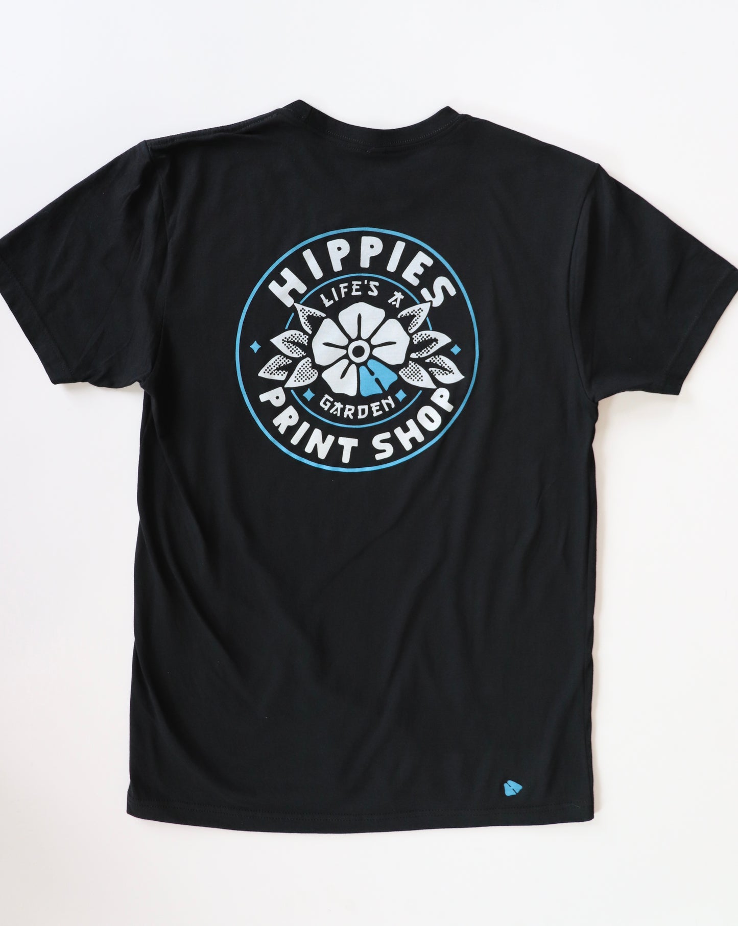 Copy of Hippies Print Shop Tee - Black