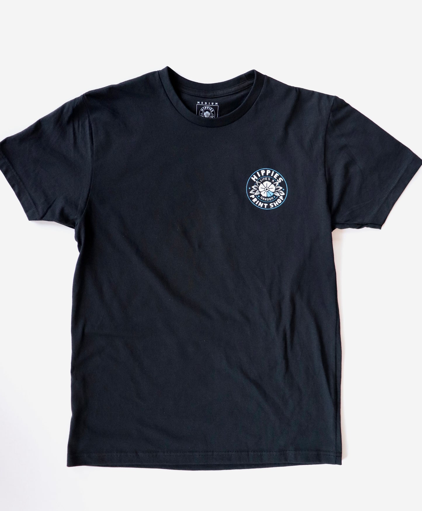 Copy of Hippies Print Shop Tee - Black